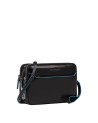Piquadro - Pochette uomo in pelle con chiusura a impronta digitale Blue Square