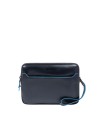 Piquadro - Pochette uomo in pelle con chiusura a impronta digitale Blue Square