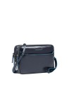Piquadro - Pochette uomo in pelle con chiusura a impronta digitale Blue Square