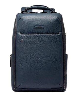  Piquadro - Zaino da viaggio personalizzabile in pelle porta pc