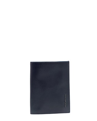 Piquadro - Men's vertical wallet with coin pocket, Blue...