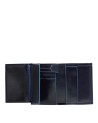 Piquadro - Vertikale Herrenbrieftasche mit Münzfach, Modell Blue Square