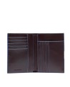 Piquadro – Vertikale Herrenbrieftasche aus RFID-Leder Blue Square