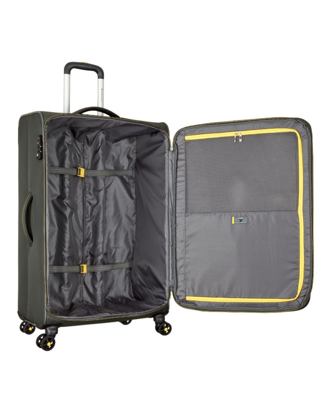 Roncato - Trolley grande in poliestere 4 Ruote 78 cm espandibile Flyover