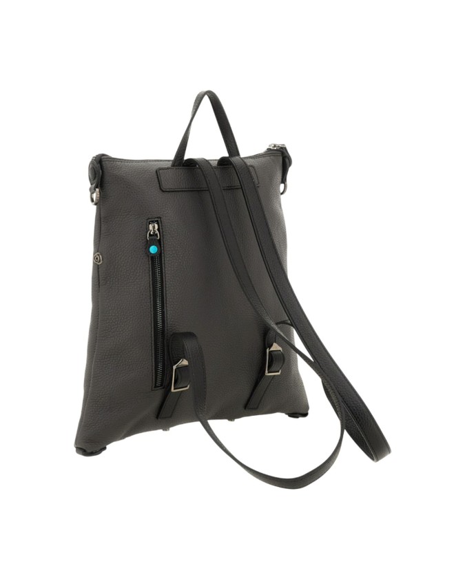 Gabs - Zaino donna trasformabile in pelle bicolor Tg. M Aria Black