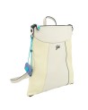 Gabs - Women's Convertible Two-Tone Leather Backpack, Size M, Aria Black