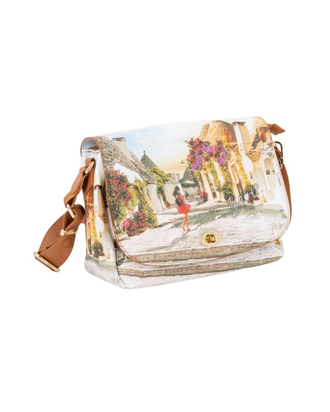 Ynot - Borsa pattina in ecopelle stampa città Yesbag