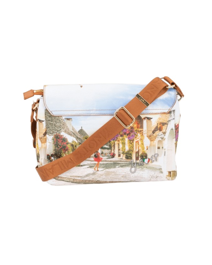 Ynot - Borsa pattina in ecopelle stampa città Yesbag