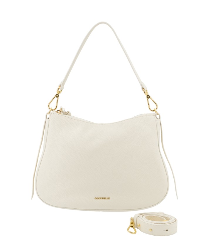 Coccinelle - Medium-sized leather shoulder bag with a shoulder