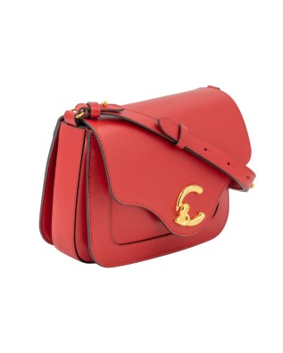  Coccinelle - Borsa a tracolla in pelle con patta Small C-ME 2