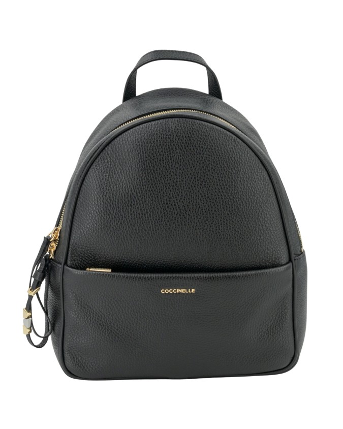 Coccinelle - Nory Women's Leather Backpack with Exterior Pocket