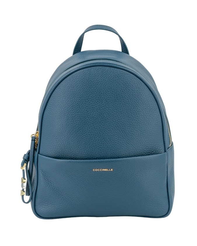 Coccinelle - Zaino donna in pelle con tasca esterna Nory