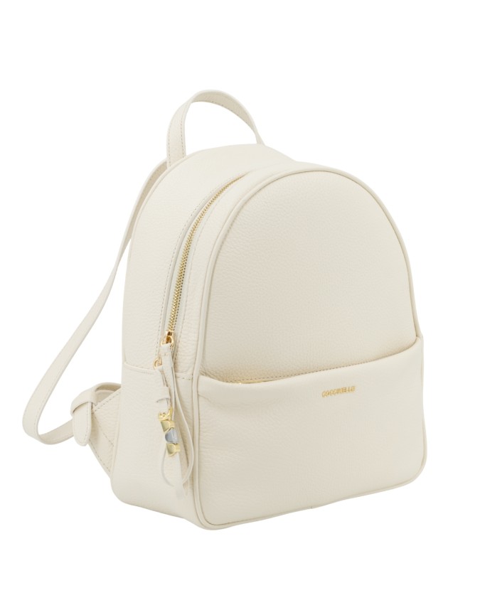Coccinelle - Zaino donna in pelle con tasca esterna Nory