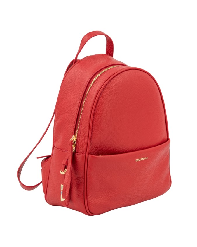 Coccinelle - Zaino donna in pelle con tasca esterna Nory