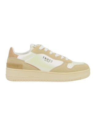Ynot – Flache Damen-Sneaker aus Leder - Platin
