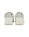 Ynot - Women's Low-Top Leather Sneakers with Jewelry Detail