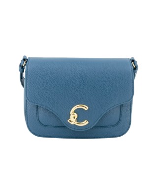  Coccinelle – Borsa a tracolla in pelle con patta C-ME