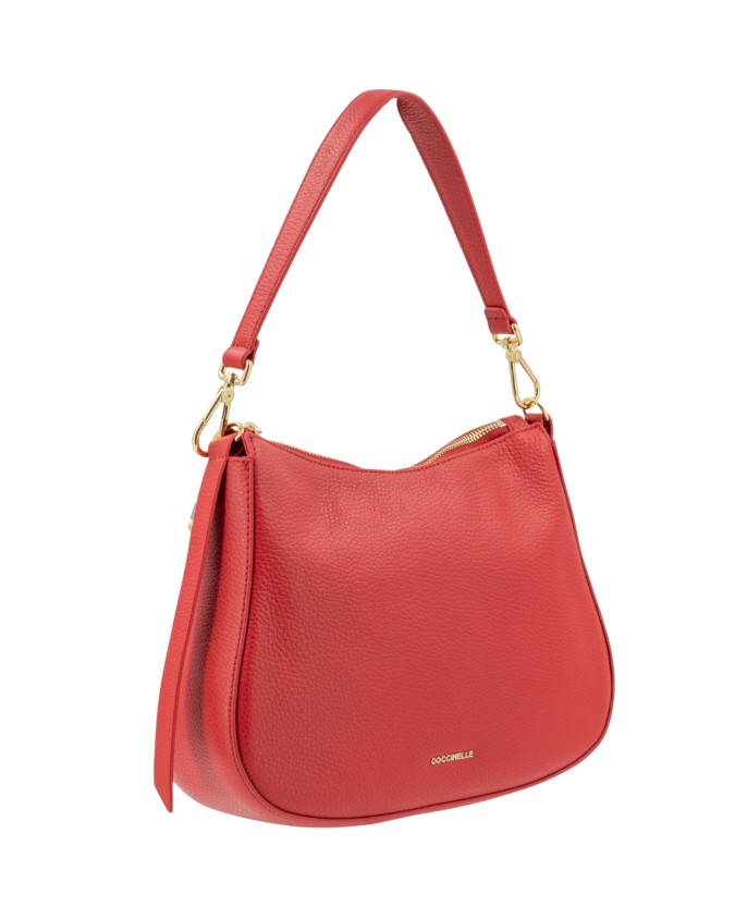 Coccinelle - Medium-sized leather shoulder bag with a shoulder
