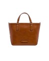 The Bridge - Borsa a mano in pelle con tracolla removibile Larissa
