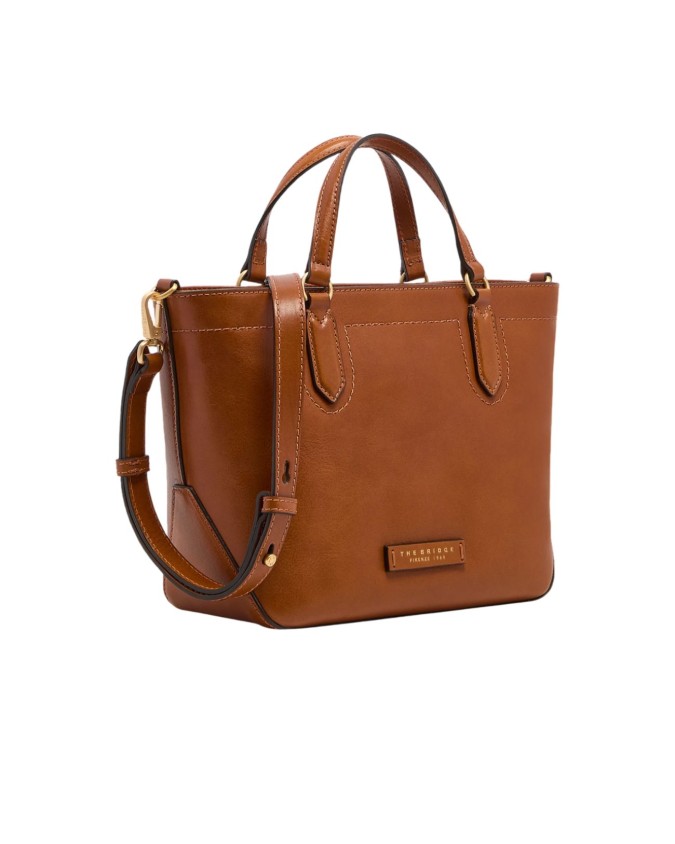 The Bridge - Borsa a mano in pelle con tracolla removibile Larissa