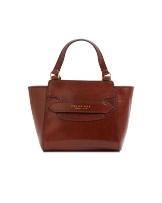 The Bridge - Borsa a mano in pelle con doppio manico e tracolla Lucrezia