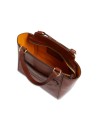 The Bridge - Borsa a mano in pelle con doppio manico e tracolla Lucrezia
