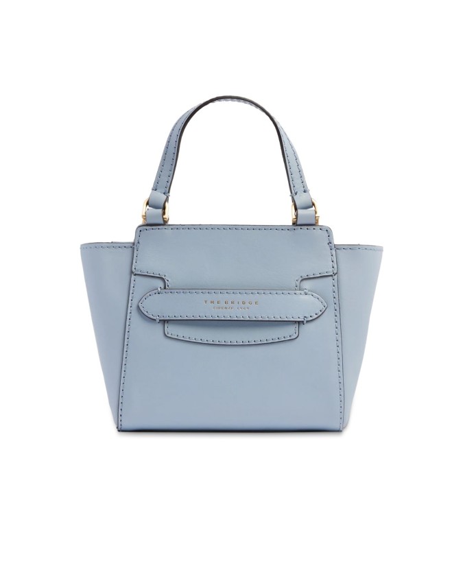 The Bridge - Borsa a mano in pelle con doppio manico e tracolla Lucrezia