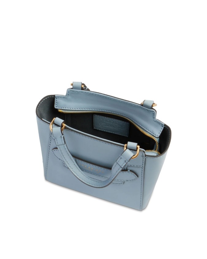 The Bridge - Borsa a mano in pelle con doppio manico e tracolla Lucrezia