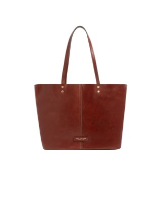 The Bridge - Borsa shopper in pelle con doppio manico Lisa