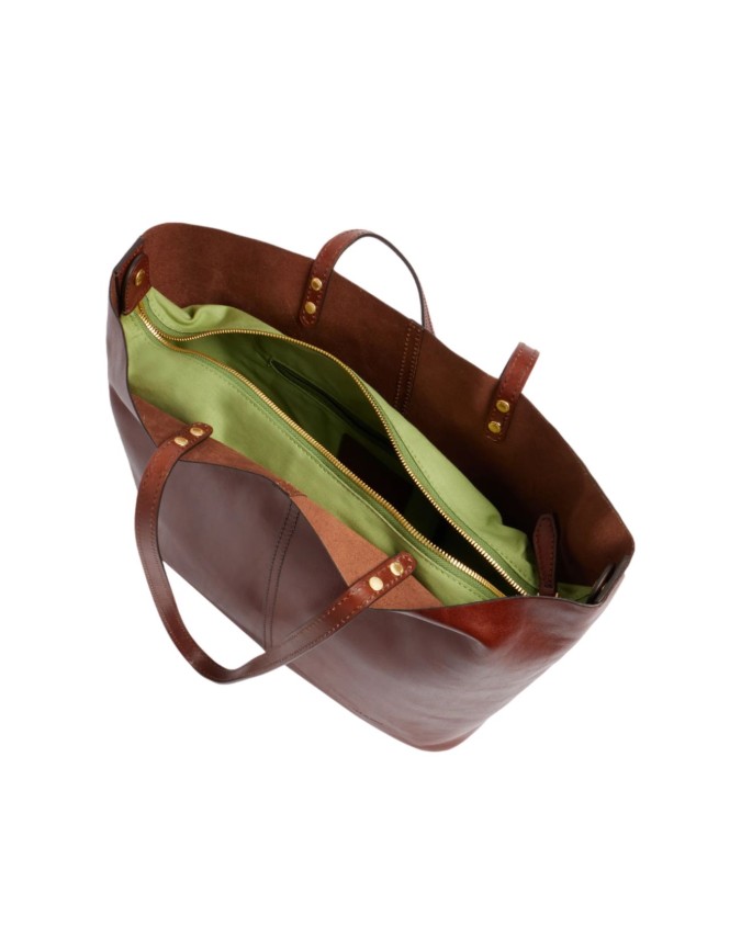 The Bridge - Borsa shopper in pelle con doppio manico Lisa