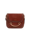 The Bridge - Borsa a tracolla in pelle con patta Luce