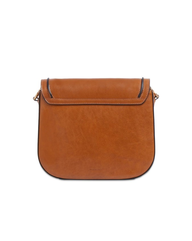 The Bridge - Borsa a tracolla in pelle con patta Luce