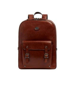 The Bridge - Zaino uomo in pelle a due zip porta pc 13'' Galileo