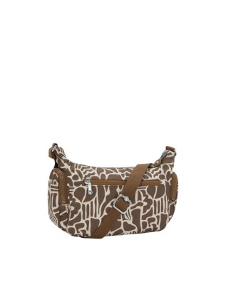  Kipling - Borsa a tracolla piccola in nylon riciclato stampa 2