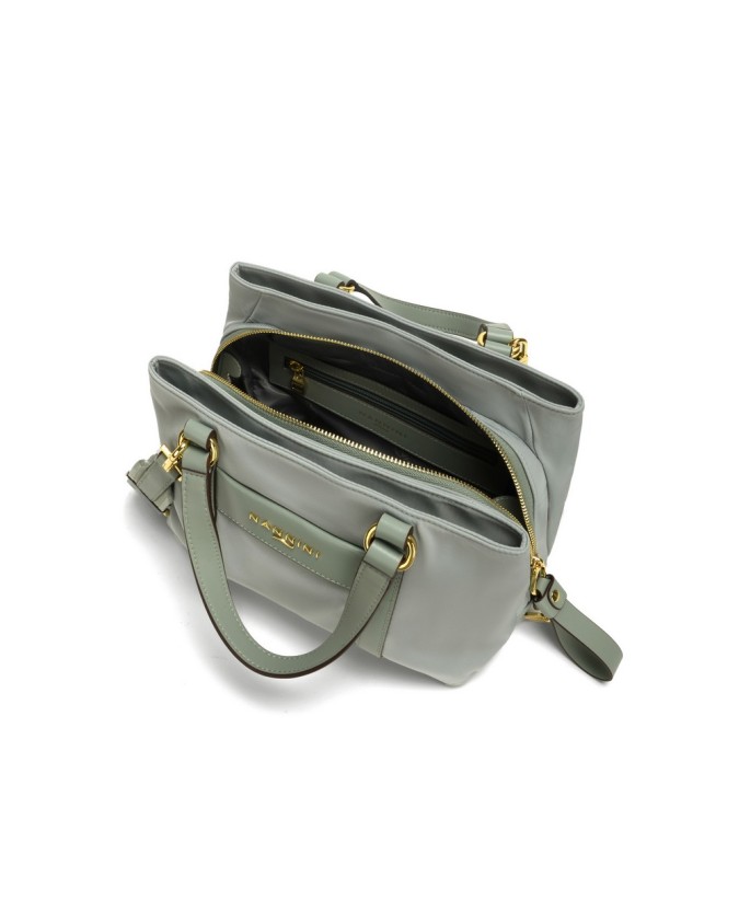 Nannini -  Nylon and leather handbag...