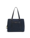 Nannini - Shopping shoulder bag with double handles made of nylon and Liberty print leather