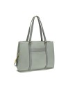 Nannini - Shopping shoulder bag with double handles made of nylon and Liberty print leather