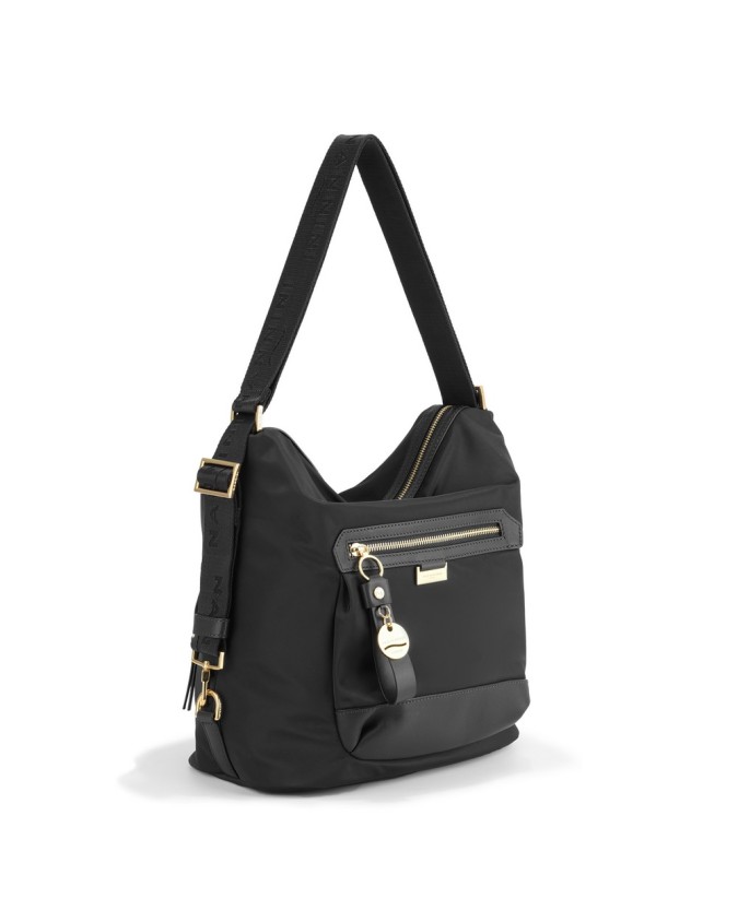  Nannini - Borsa a spalla trasformabile in zaino in nylon e