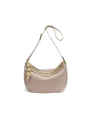 Nannini – Borsa a spalla mezzaluna in nylon e pelle Liberty 2