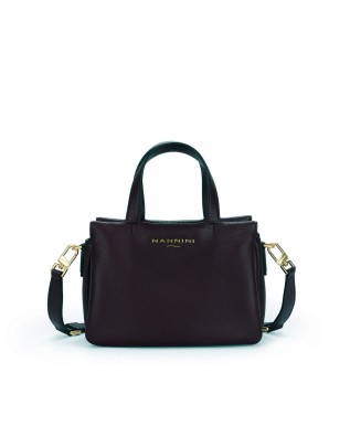  Nannini - Borsa a mano in pelle con tracolla Lima