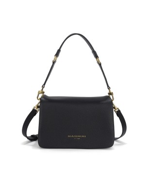 Nannini – Bice Leather Shoulder Bag with Two Compartments...