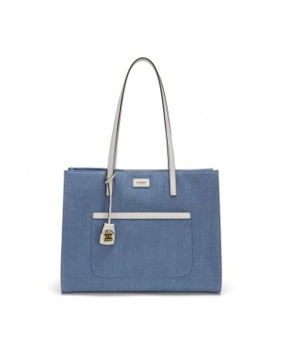  Nannini - Borsa in Nylon con Dettagli in Pelle Carla