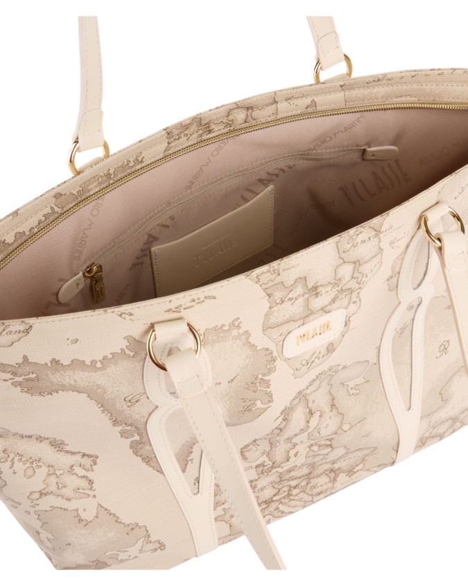  Alviero Martini Prima Classe - Borsa shopping in tessuto soft