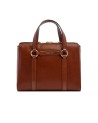 The Bridge - Laura: Large leather handbag with a removable shoulder strap