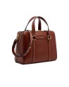 The Bridge - Laura: Large leather handbag with a removable shoulder strap