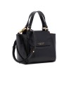 The Bridge - Lucrezia Leather Handbag with Double Handles and Shoulder Strap
