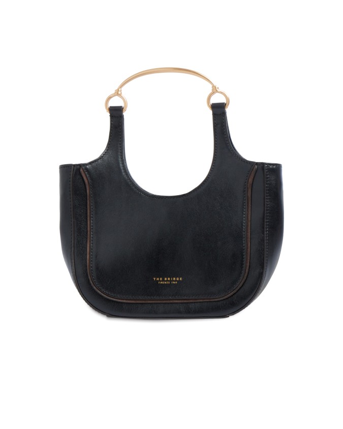  The Bridge - Borsa hobo mini in pelle con tracolla Luce