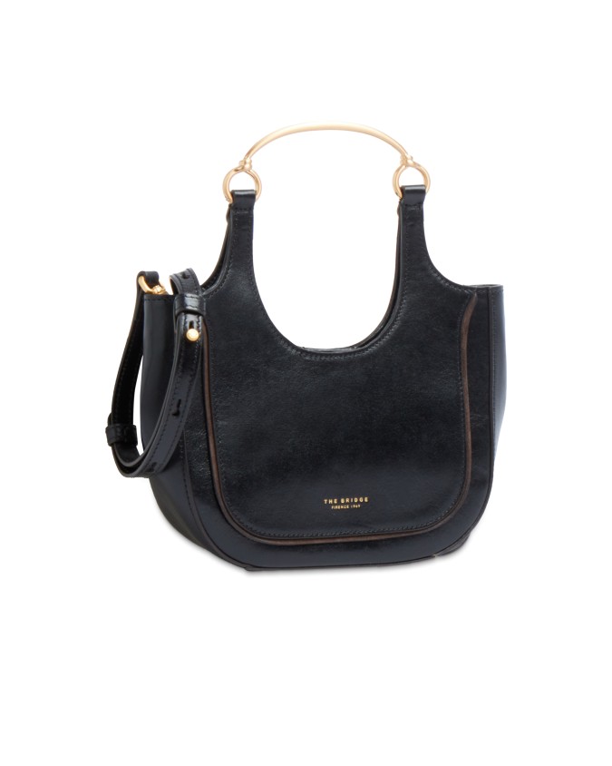  The Bridge - Borsa hobo mini in pelle con tracolla Luce