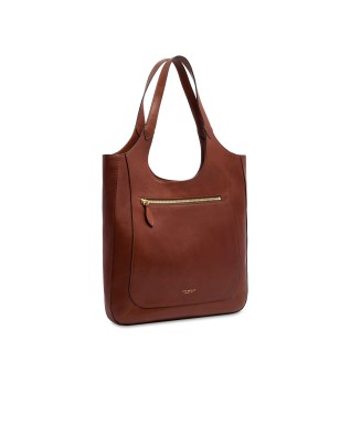 The Bridge - Hobo-Tasche aus Luce Soft-Leder - Braun
