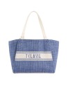 Alviero Martini Prima Classe - Borsa shopping in tessuto effetto rafia Coast